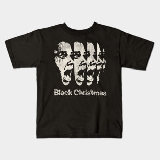 Black Christmas Horror Movie Fan Kids T-Shirt